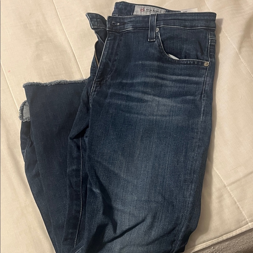 Ag Adriano Goldschmied Women’s Ankle Jeans - Dark Blue